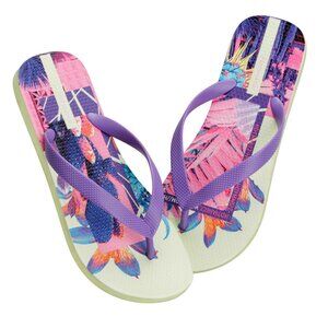 Hotmarzz Women Summer Beach Sandals Light Flip Flops Thongs PURPLE